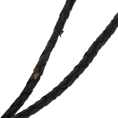 Chrome Hearts Bolotie Ovaltiny Tiny Classic Loop Tie Leather Necklace — view 5