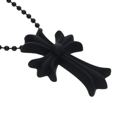 Chrome Hearts Rubber CH Crs Sml Small CH Cross Necklace — view 4