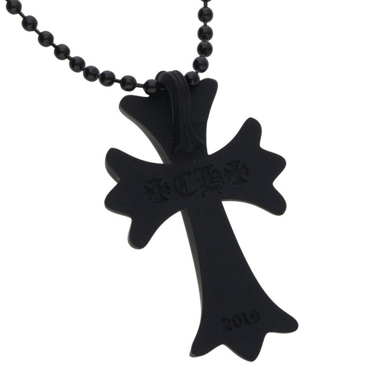 Chrome Hearts Rubber CH Crs Sml Small CH Cross Necklace — view 3
