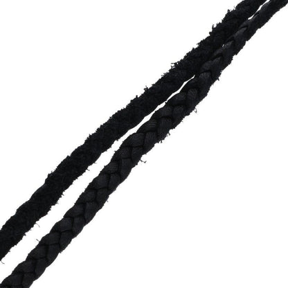 Chrome Hearts Leather Braid Scroll Silver Necklace — view 5