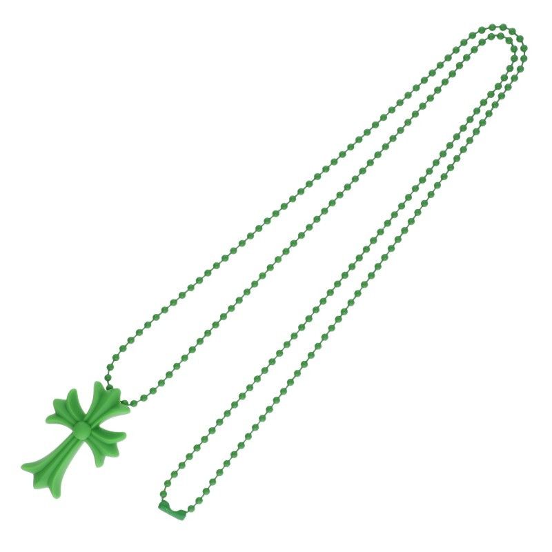 Chrome Hearts Rubber CH Crs Sml Small CH Cross Silicone Necklace — view 2