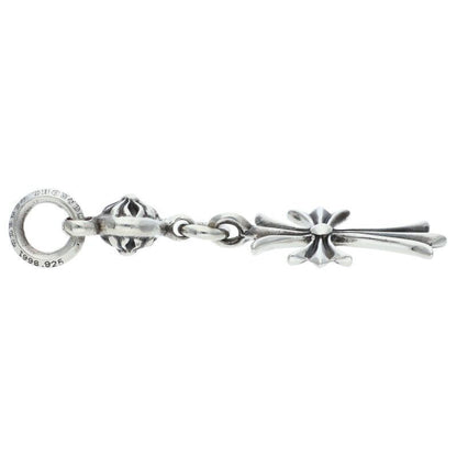 Chrome Hearts Tny CH Crs 1 Ball Tiny CH Cross Silver Necklace Top — view 5