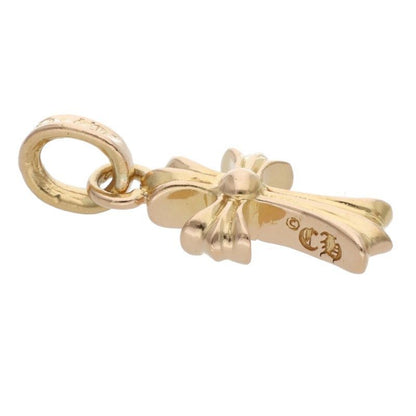 Chrome Hearts 22k Crs Baby Fat P Dmnd Fat Pave Diamond Charm Gold Necklace Top — view 3
