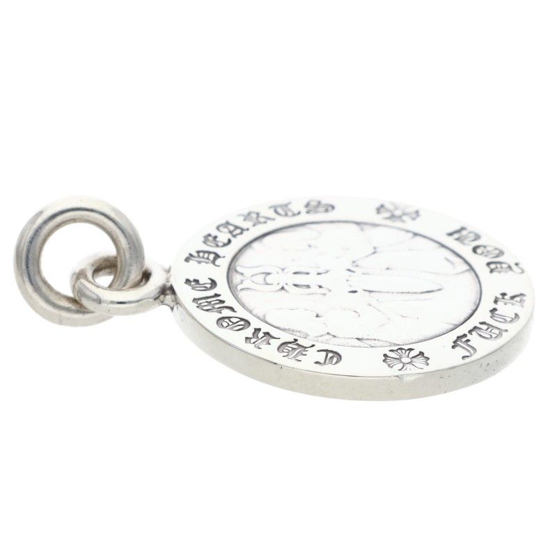 Chrome Hearts Chrm Angl Mdl Angel Medal Charm V1 Silver Necklace Top — view 5