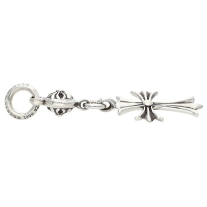 Chrome Hearts Tny CH Crs 1 Ball Tiny CH Cross Silver Necklace Top — view 5