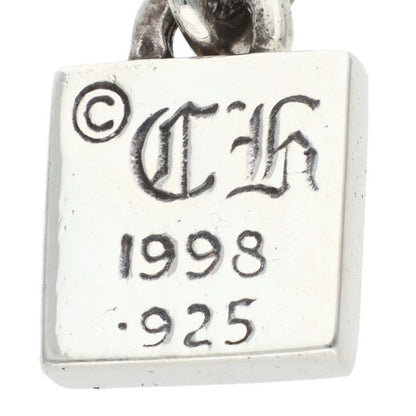 Chrome Hearts Framed CH Plus Charm Silver Necklace Top — view 3