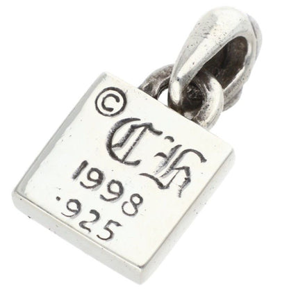 Chrome Hearts Framed CH Plus Charm Silver Necklace Top — view 2