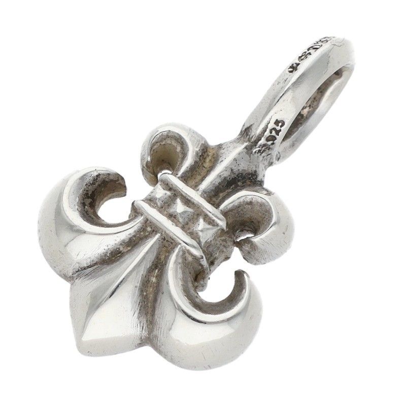 Chrome Hearts B Stack BS Fluer V2 BS Charm Silver Necklace Top — view 2