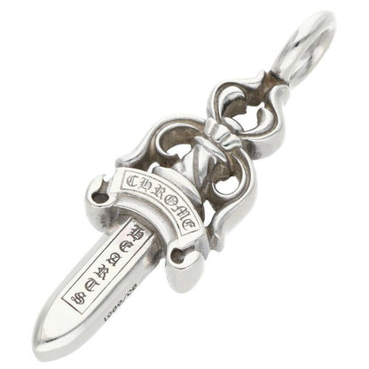 Chrome Hearts Double Dagger Silver Necklace Top