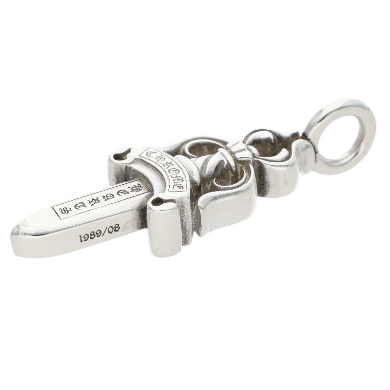 Chrome Hearts Double Dagger Silver Necklace Top — view 5