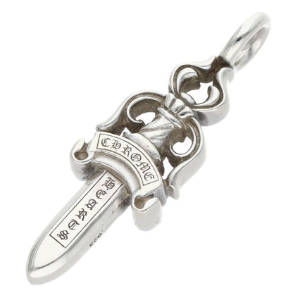 Chrome Hearts Double Dagger Silver Necklace Top — view 2