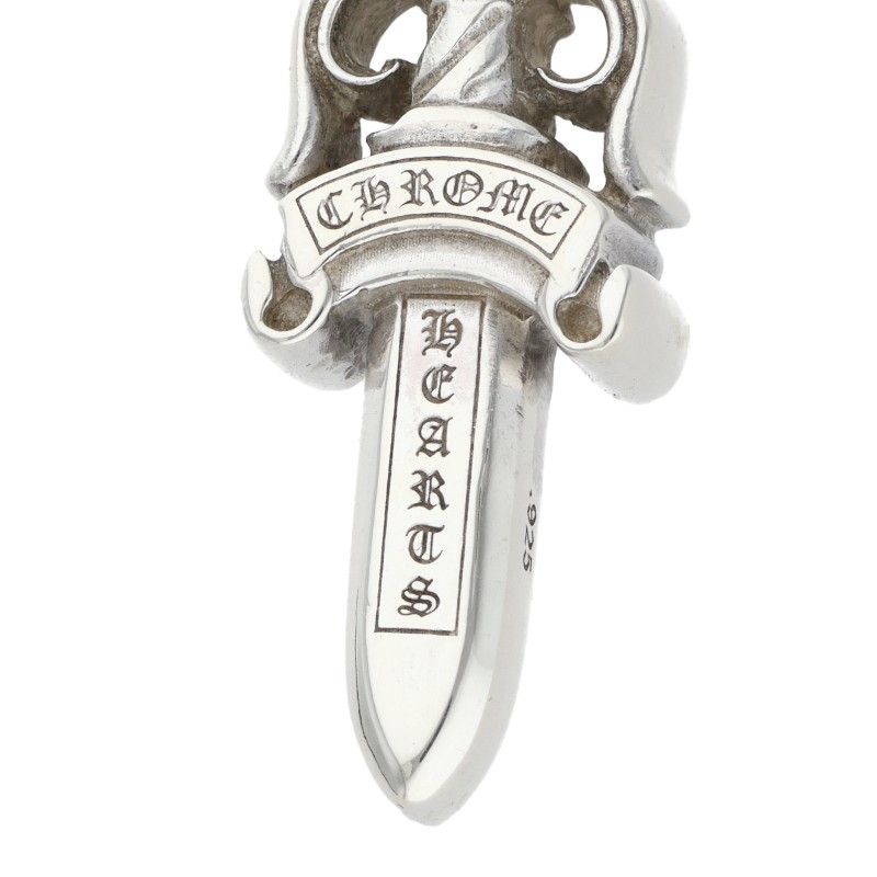 Chrome Hearts Double Dagger Silver Necklace Top — view 3