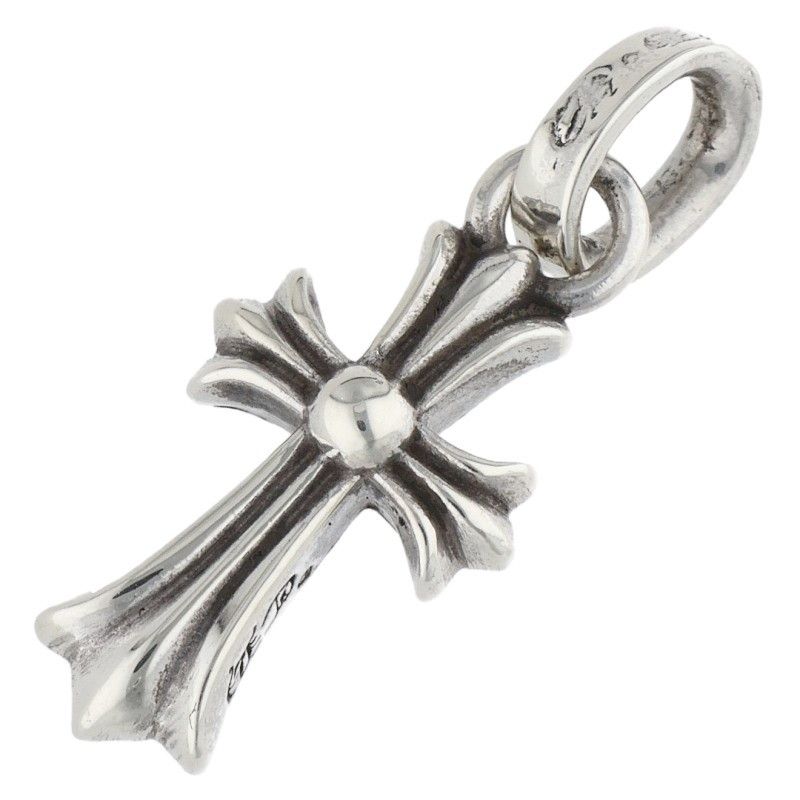 Chrome Hearts Crs Baby Fat Charm Silver Necklace Top — view 2