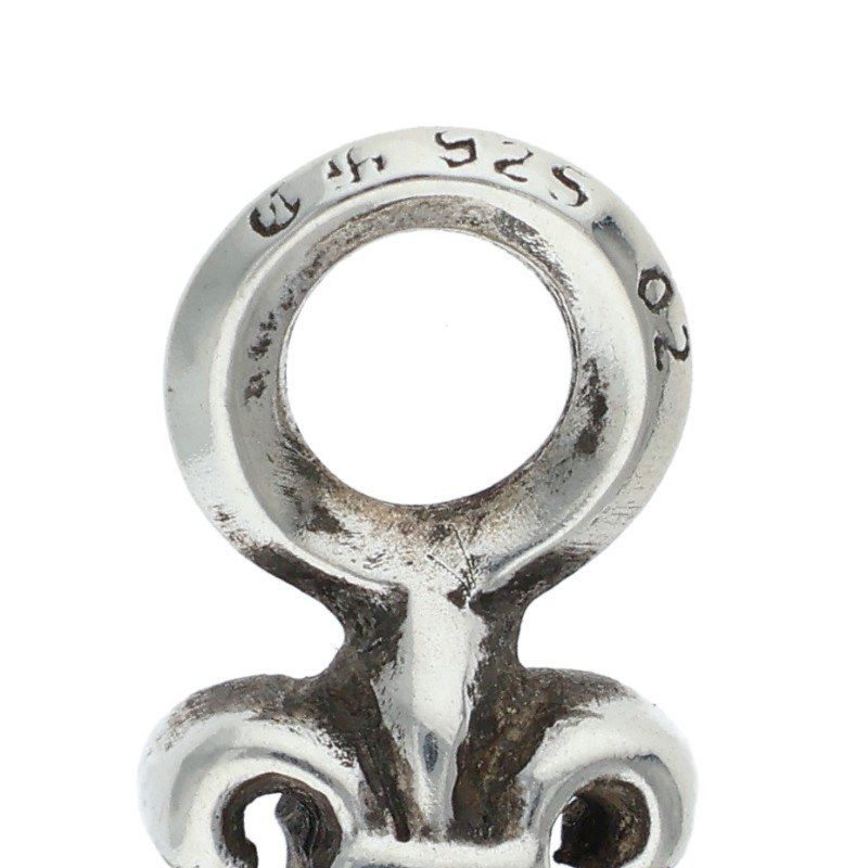Chrome Hearts B Stack BS Fluer BS Charm Silver Necklace Top — view 3