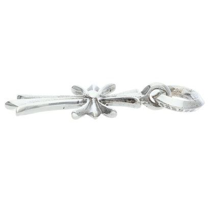 Chrome Hearts Tiny CH Cross Silver Necklace Top — view 5