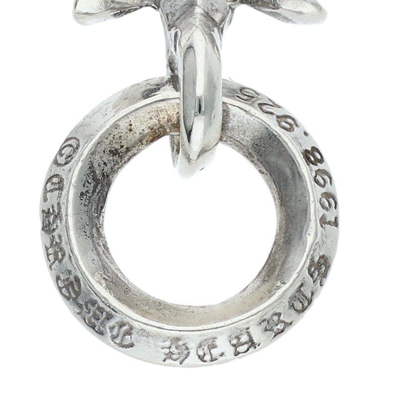 Chrome Hearts Tiny CH Cross Silver Necklace Top — view 3