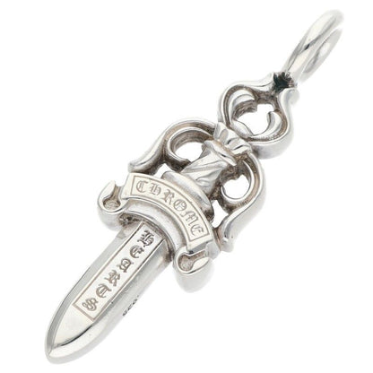 Chrome Hearts Double Dagger Pendant Silver Necklace — view 2