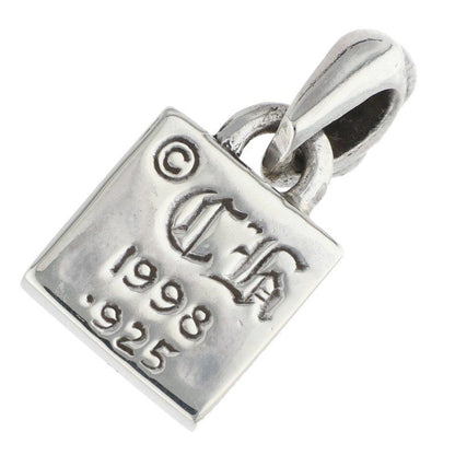 Chrome Hearts Framed CH Plus Charm Silver Necklace Top — view 2