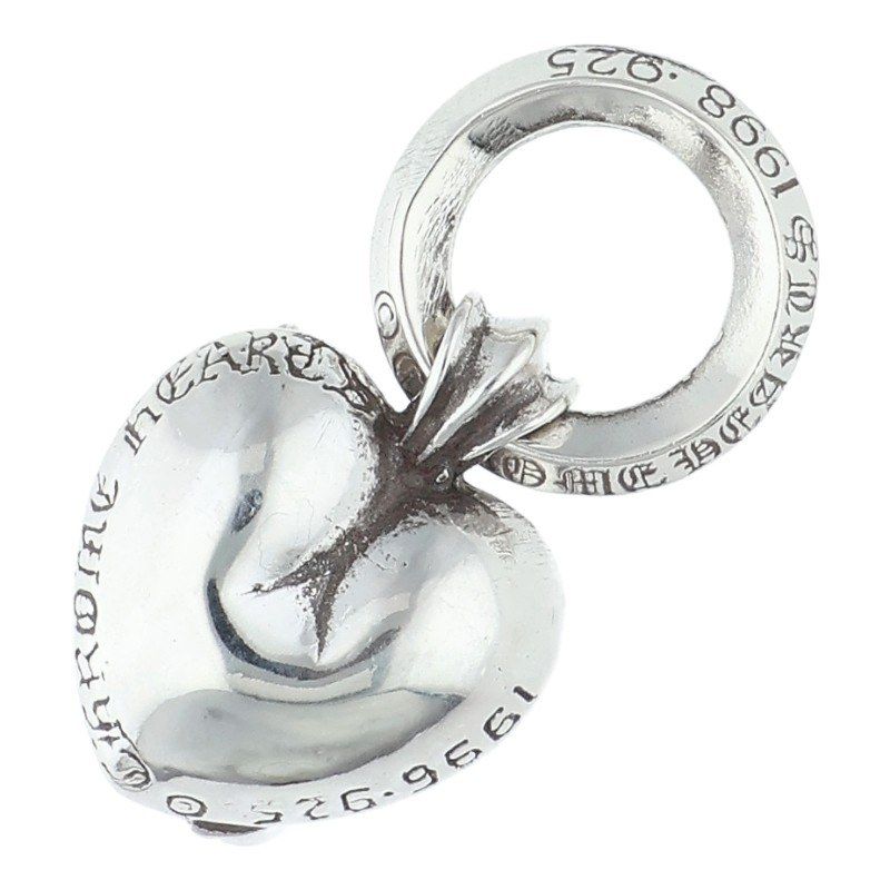 Chrome Heart Pendant Silver Necklace — view 2