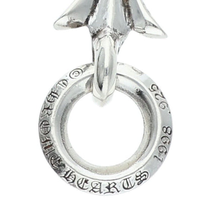 Chrome Hearts Tiny CH Cross Charm Silver Necklace Top — view 3