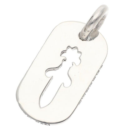 Chrome Hearts D Tag Sml CO Dag Cutout Dagger Dog Tag Silver Necklace Top Small — view 2