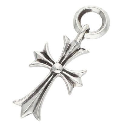 Chrome Hearts Tiny CH Cross Silver Necklace Top