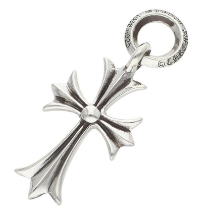 Chrome Hearts Tiny CH Cross Silver Necklace Top — view 2