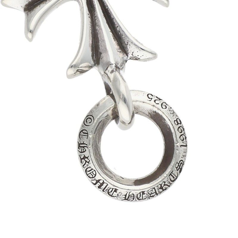 Chrome Hearts Tiny CH Cross Silver Necklace Top — view 3