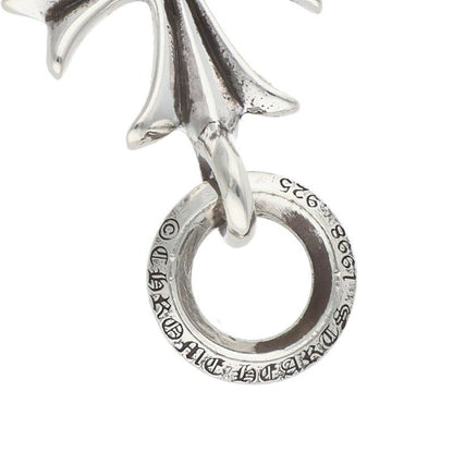 Chrome Hearts Tiny CH Cross Silver Necklace Top — view 3