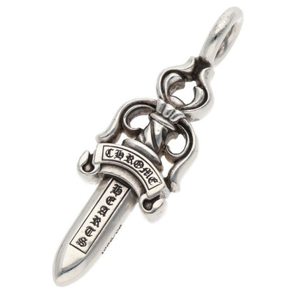 Chrome Hearts Double Dagger Pendant Silver Necklace
