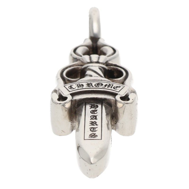 Chrome Hearts Double Dagger Pendant Silver Necklace — view 4