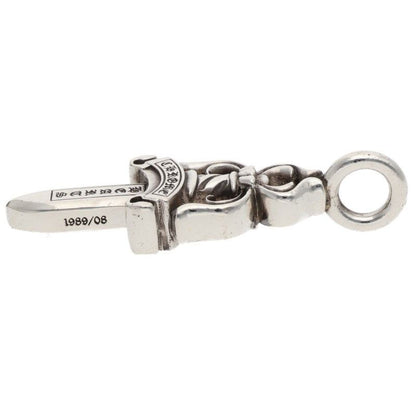 Chrome Hearts Double Dagger Pendant Silver Necklace — view 3