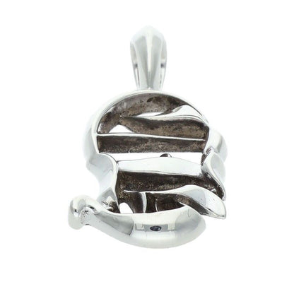 Chrome Hearts Charm CH Verticcal CH Vertical Logo Silver Necklace Top — view 5