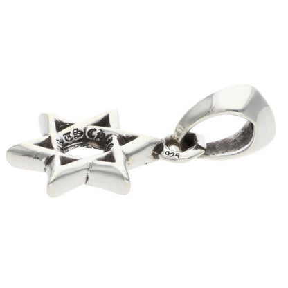 Chrome Hearts Star of David Charm of Silver Necklace Top — view 4