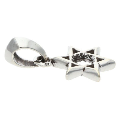 Chrome Hearts Star of David Charm of Silver Necklace Top — view 3