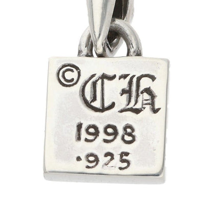 Chrome Hearts Framed Heart Charm Silver Necklace Top — view 3