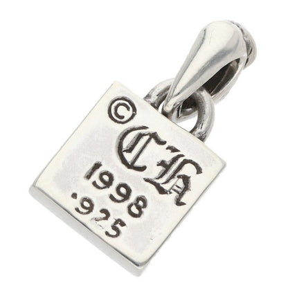 Chrome Hearts Framed Heart Charm Silver Necklace Top — view 2