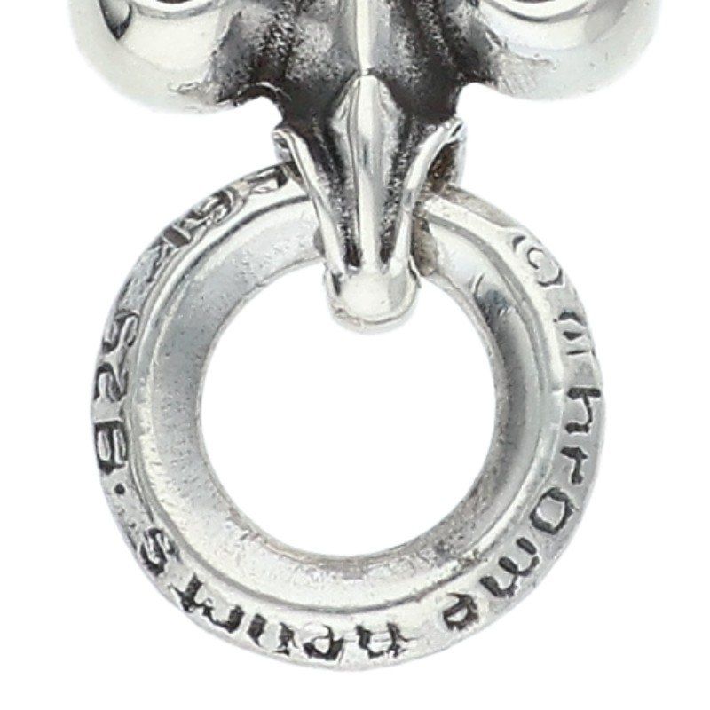 Chrome Hearts BS Fluer Charm BS Vintage Silver Necklace Top — view 3