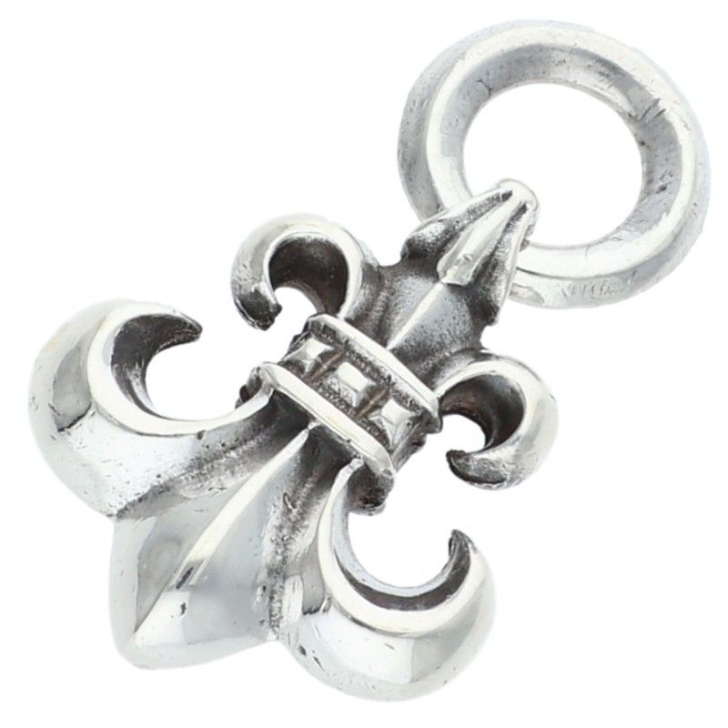 Chrome Hearts BS Fluer Charm BS Vintage Silver Necklace Top
