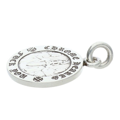 Chrome Hearts Chrm Angl Mdl Angel Medal Charm V1 Silver Necklace Top — view 4
