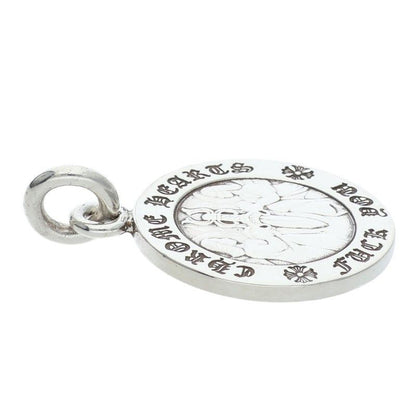 Chrome Hearts Chrm Angl Mdl Angel Medal Charm V1 Silver Necklace Top — view 3