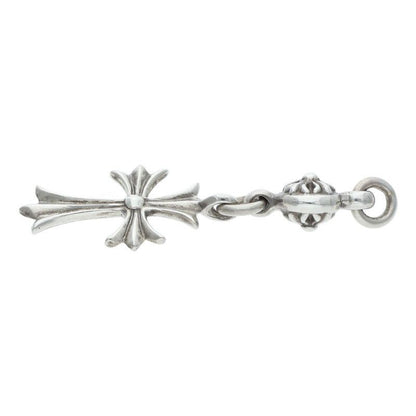 Chrome Hearts Tny CH Crs 1 Ball Tiny CH Cross Vintage Charm Silver Necklace Top — view 4