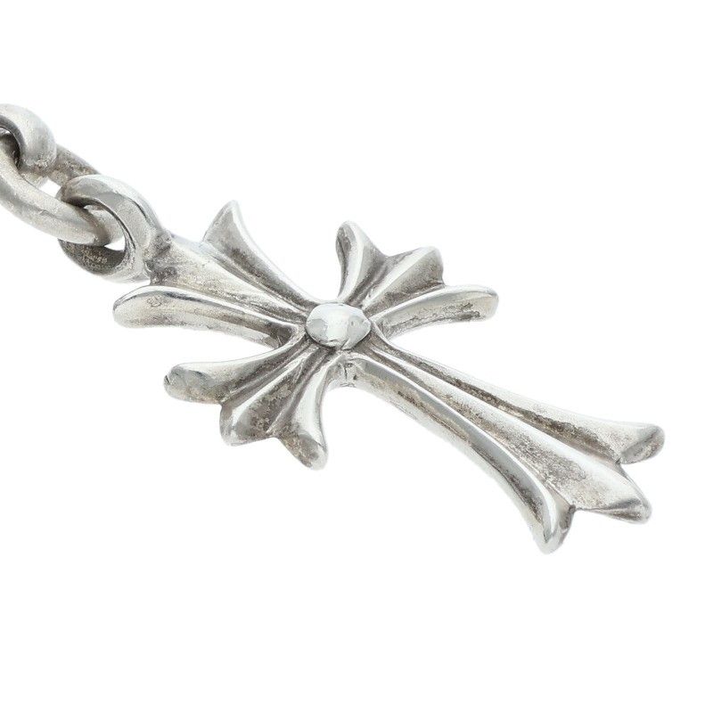 Chrome Hearts Tny CH Crs 1 Ball Tiny CH Cross Vintage Charm Silver Necklace Top — view 5