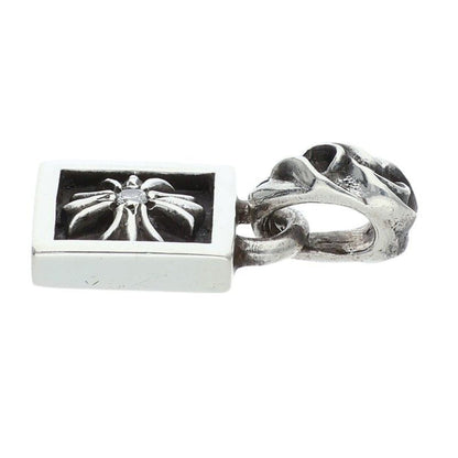 Chrome Hearts Framed CH Plus Charm Silver Necklace Top — view 4