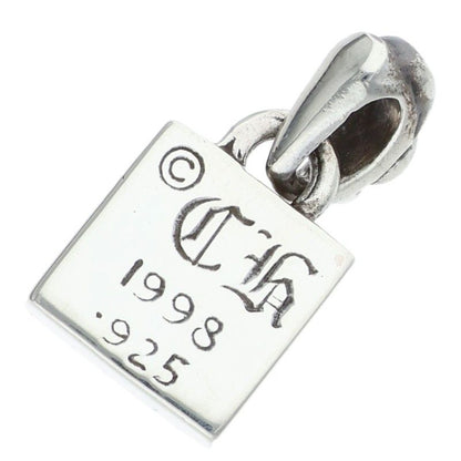 Chrome Hearts Framed CH Plus Charm Silver Necklace Top — view 2