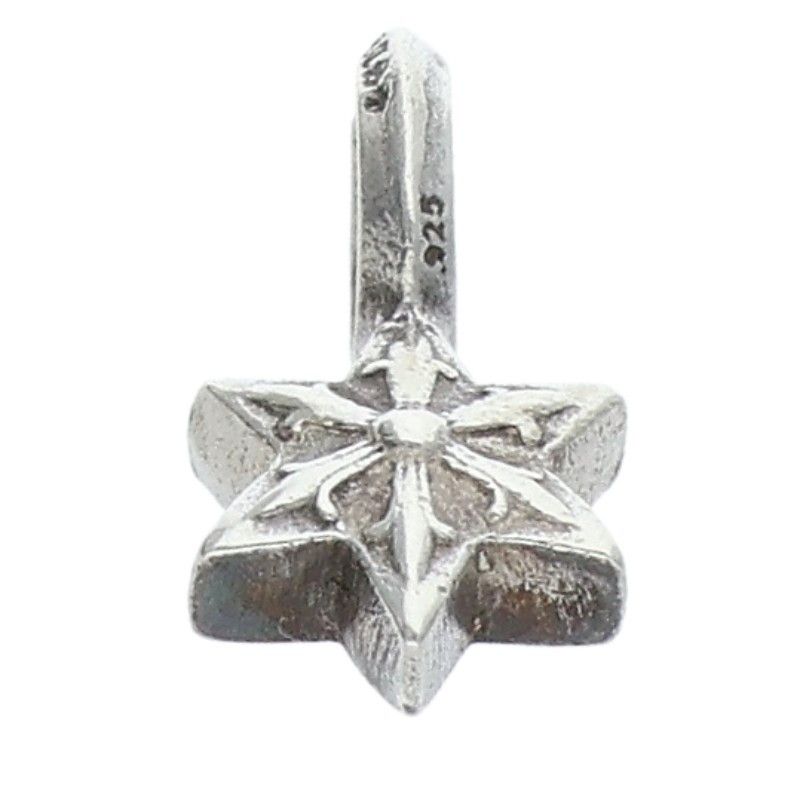 Chrome Hearts Stack Star V2 Charm Silver Necklace Top — view 5