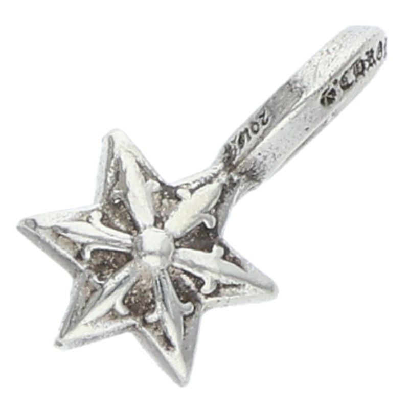 Chrome Hearts Stack Star V2 Charm Silver Necklace Top