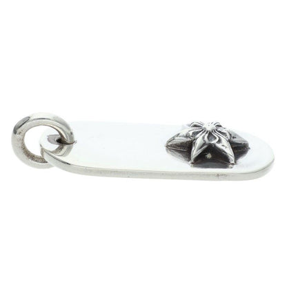 Chrome Hearts Raised Star Dogtag Dog Tag Silver Necklace Top — view 4