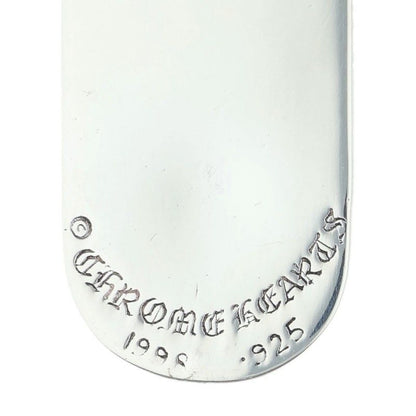 Chrome Hearts Raised Star Dogtag Dog Tag Silver Necklace Top — view 3