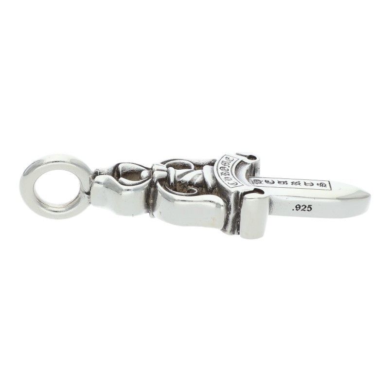 Chrome Hearts Double Dagger Pendant Silver Necklace — view 5